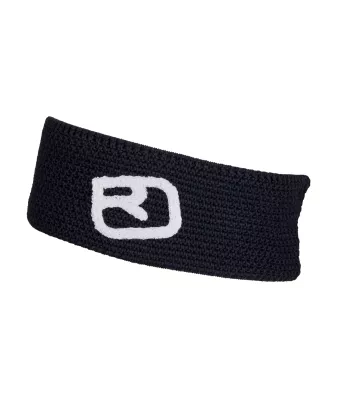 ORTOVOX ROCK'N'WOOL HEADBAND black raven čelenka 