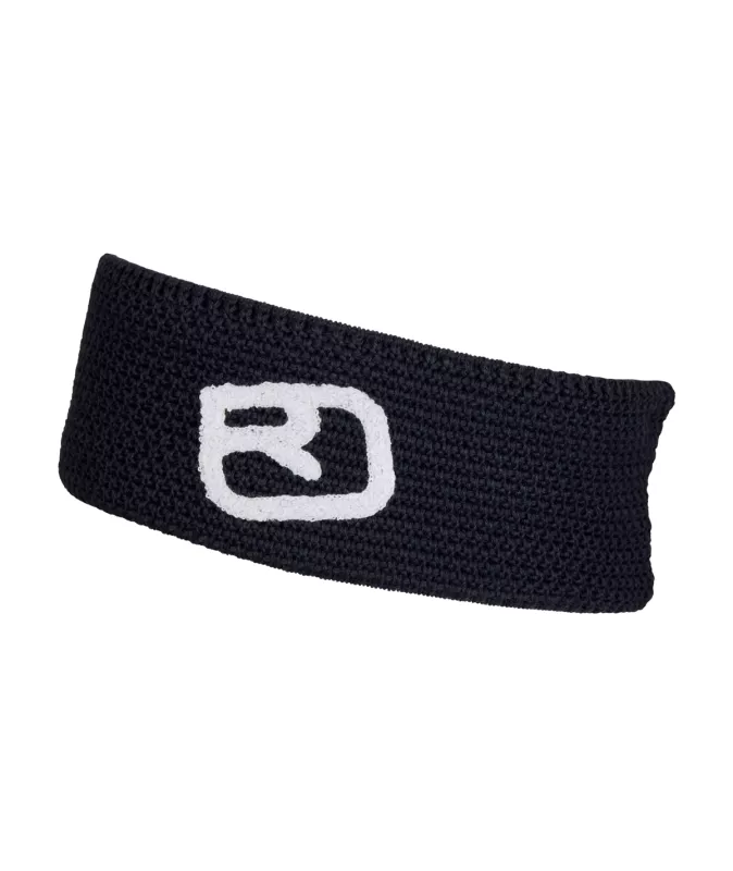 ORTOVOX ROCK'N'WOOL HEADBAND black raven čelenka