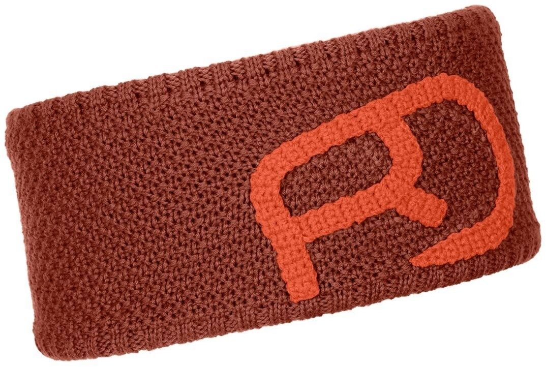 ORTOVOX ROCK'N'WOOL HEADBAND clay orange čelenka