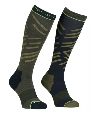 ORTOVOX SKI TOUR LONG SOCKS M dark wild herbs pánské ponožky  | 39-41, 42-44, 45-47