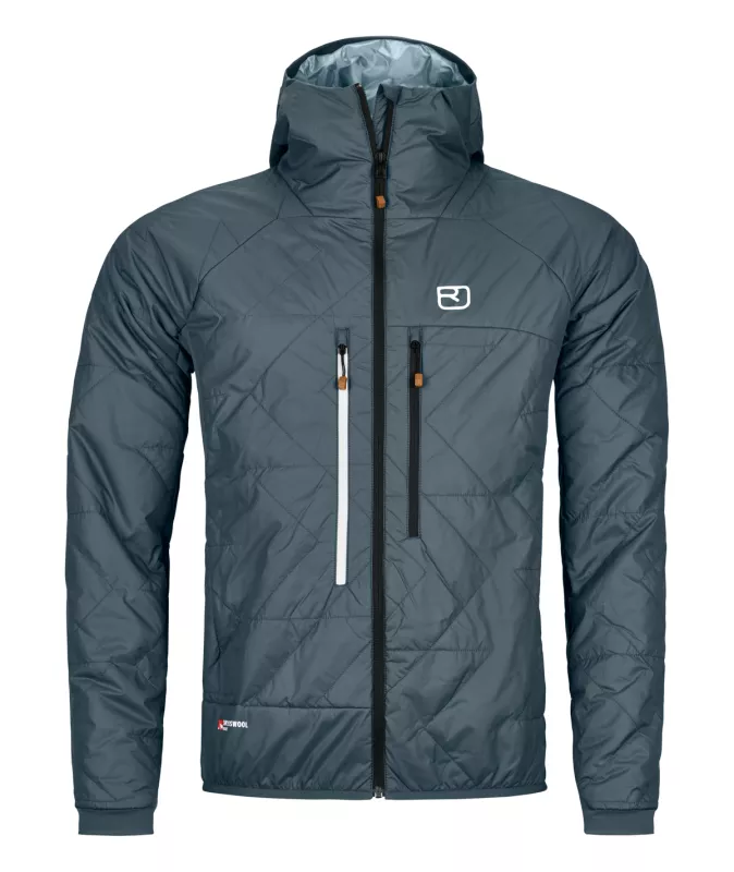 ORTOVOX SWISSWOOL PIZ BOE JACKET M dark arctic grey pánská skialpová bunda