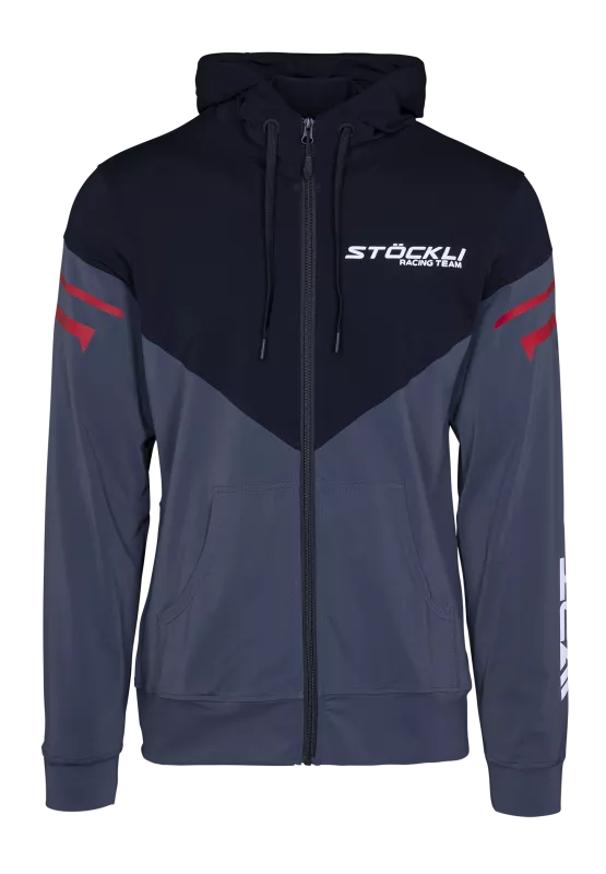 STÖCKLI HOODY JACKET FULLZIP WRT antra-black pánská mikina Stöckli