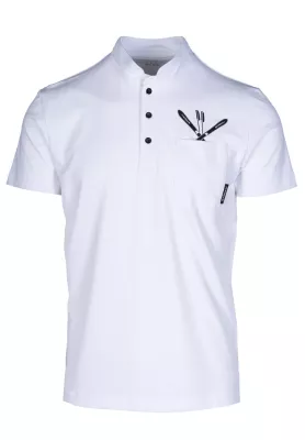 STÖCKLI POLO mao white pánské tričko | M/50, L/52, XL/54