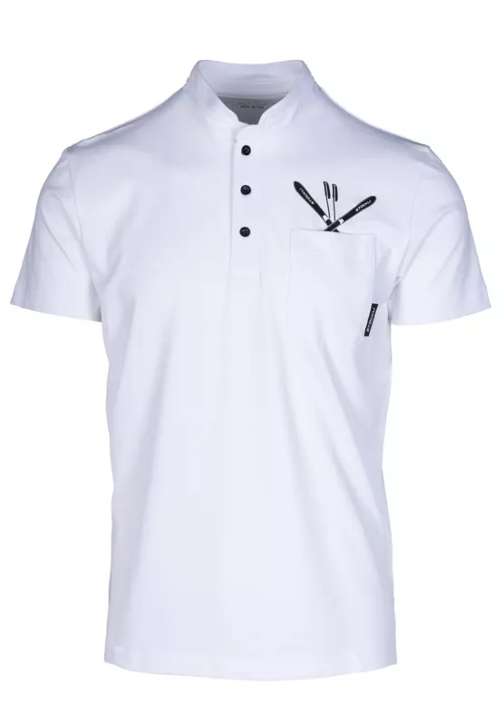 STÖCKLI POLO mao white pánské tričko Stöckli