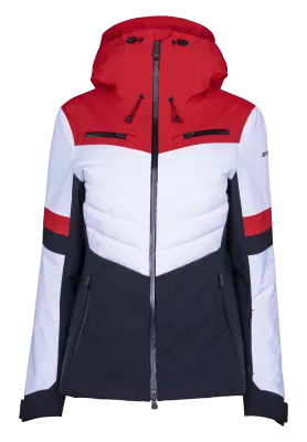 STÖCKLI SKIJACKET PERFORMANCE white-red-black dámská lyžařská bunda  | 38, 40, 42