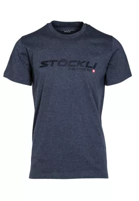 STÖCKLI T-SHIRT MELANGE dark grey melange pánské tričko  | S/46, M/50, L/52, XL/54