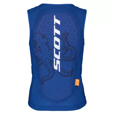 SCOTT VEST AIRFLOW J solid blue/white dětský chránič páteře | S, M