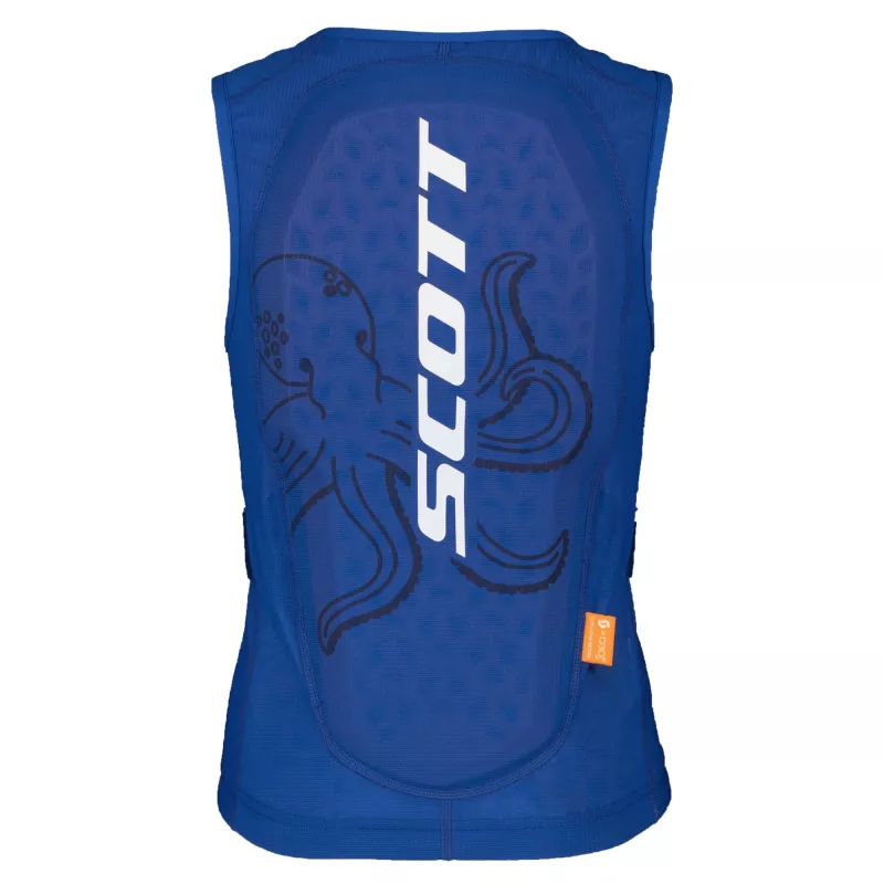 SCOTT VEST AIRFLOW J solid blue/white dětský chránič páteře