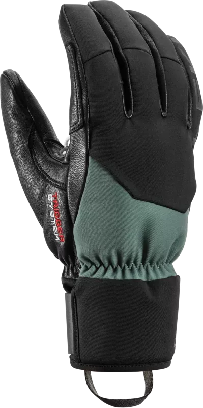 LEKI HEVON THERMO 3D black-dusty green lyžařské rukavice