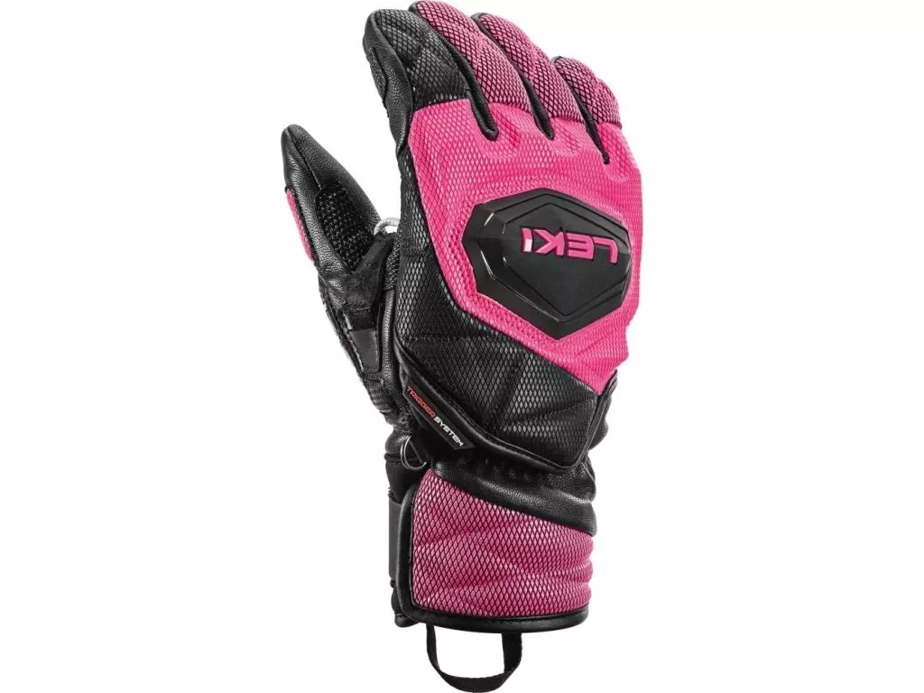 LEKI WCR VENOM 3D Junior black-pink dětské lyžařské rukavice