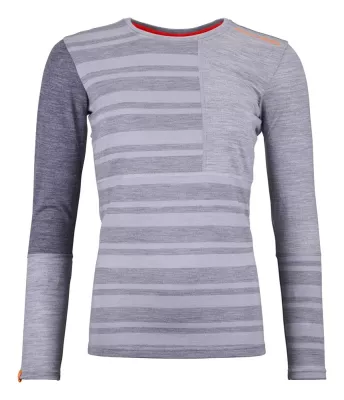 ORTOVOX 185 ROCK'N'WOOL LONG SLEEVE W grey blend dámské tričko  | XS