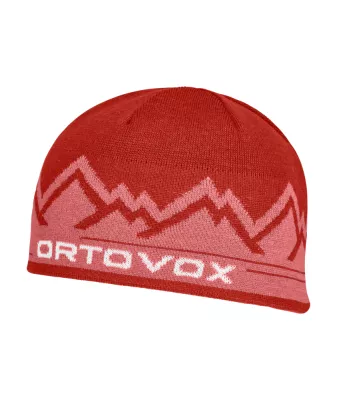 ORTOVOX PEAK BEANIE sunset orange čepice 