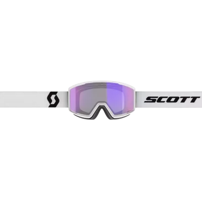 SCOTT FACTOR PRO LS sjezdové brýle mineral white/black AMP LS blue chrome