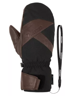 ZIENER GETTERO AS® AW MITTEN dark brown lyžařské rukavice | 8, 8,5, 9, 9,5