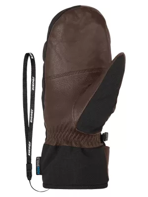 ZIENER GETTERO AS® AW MITTEN dark brown lyžařské rukavice