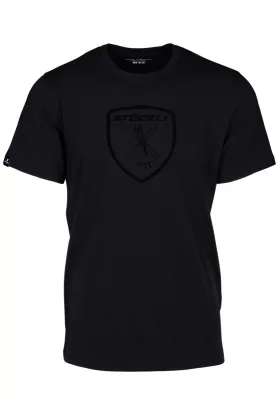 STÖCKLI T-SHIRT RETRO 1535 black pánské tričko  | S/48, M/50, L/52, XL/54
