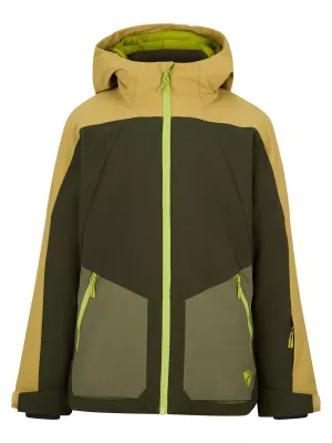 ZIENER ARNU forest fern tex dětská lyžařská bunda  | 116, 128, 140, 152