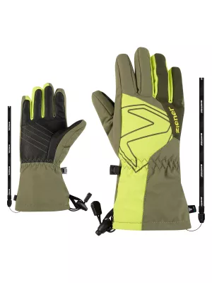 ZIENER LAVAL-Z AS® AW JUNIOR moss green dětské lyžařské rukavice