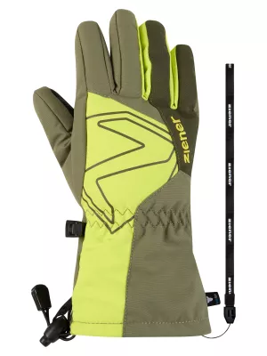 ZIENER LAVAL-Z AS® AW JUNIOR moss green dětské lyžařské rukavice  | 4, 4,5, 5, 5,5