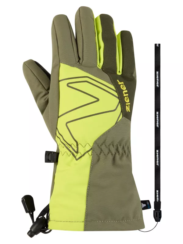 ZIENER LAVAL-Z AS® AW JUNIOR moss green dětské lyžařské rukavice