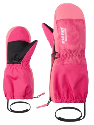 ZIENER LEVI-Z AS® MINIS tie dye pop pink dětské lyžařské rukavice