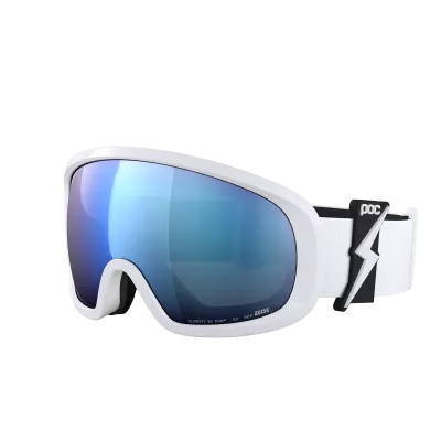 POC FOVEA blixten white/sartly sunny blue sjezdové brýle 