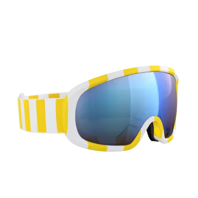 POC FOVEA jaune/blanc/partly sunny blue sjezdové brýle