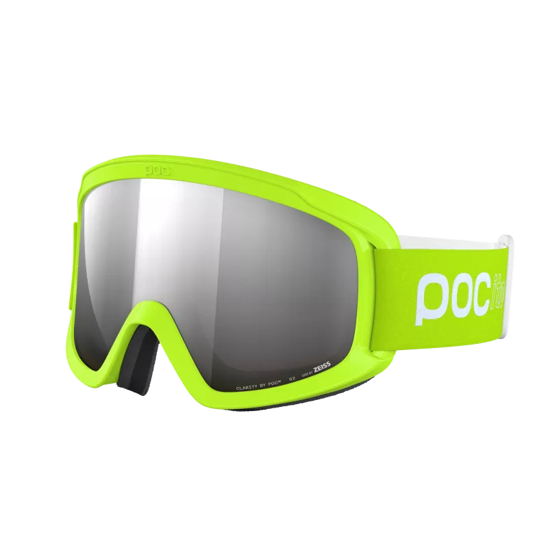 POC POCito OPSIN fluorescent yellow/green/partly sunny silver dětské lyžařské brýle