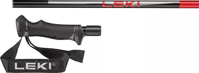 LEKI HOT SHOT anodized black-eloxal grau-eloxal rot sjezdové hole