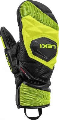 LEKI WCR VENOM 3D Junior Mitt black-ice lemon dětské lyžařské rukavice | 6, 7, 8