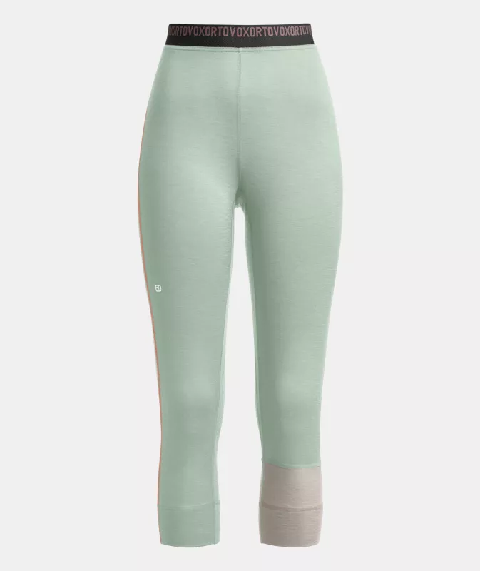 ORTOVOX W 185 ROCK'N'WOOL SHORT PANTS green acid dámské spodky