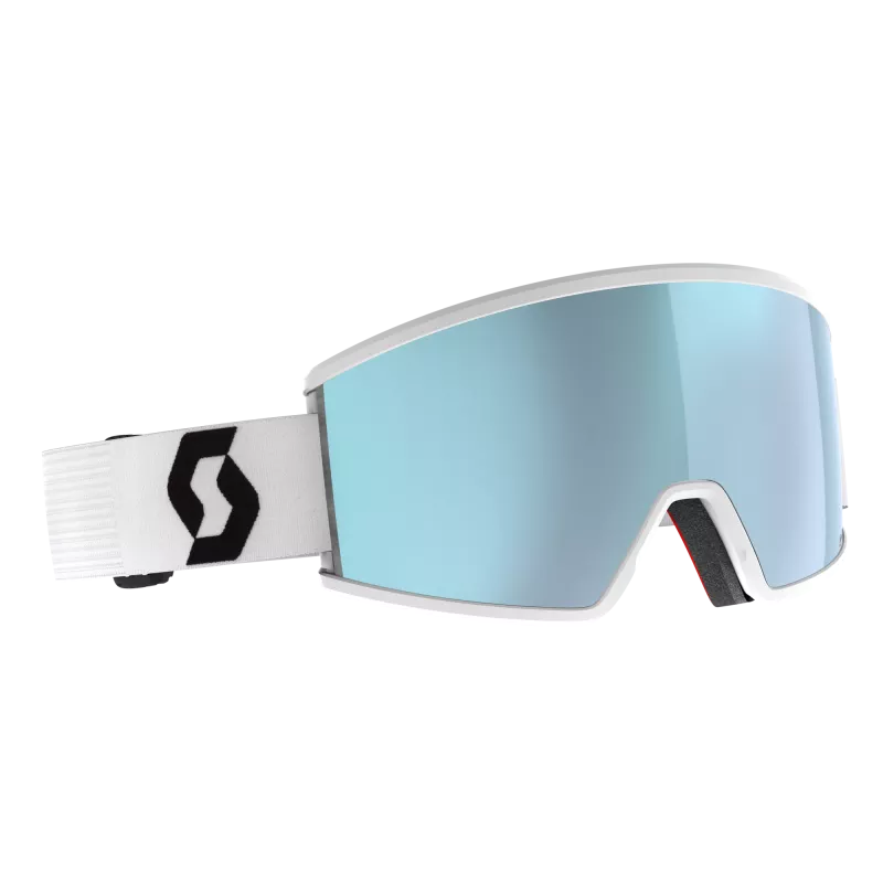 SCOTT AMBIT COMPACT mineral white/black AMP ice chrome sjezdové brýle