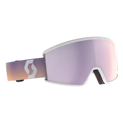 SCOTT AMBIT COMPACT white/soft pink AMP lavender chrome sjezdové brýle