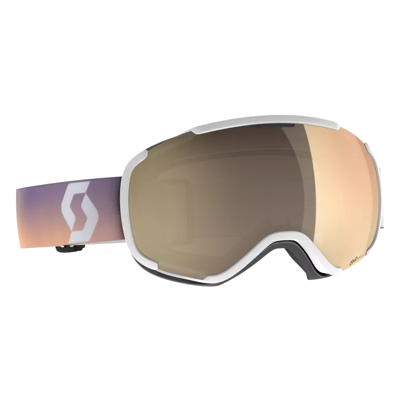 SCOTT FAZE II LS white/soft pink AMP LS bronze chrome sjezdové brýle