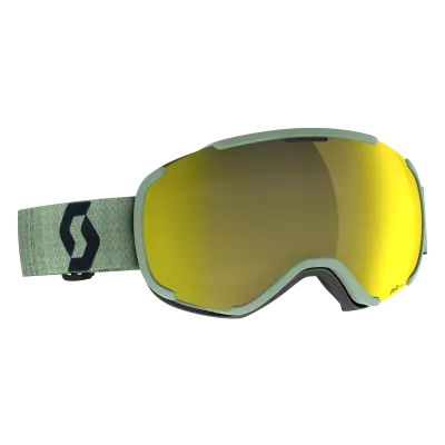 SCOTT FAZE II lyžařské brýle soft green/black AMP yellow chrome