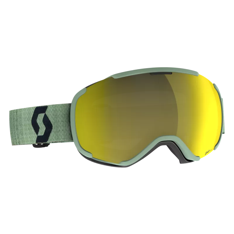 SCOTT FAZE II lyžařské brýle soft green/black AMP yellow chrome