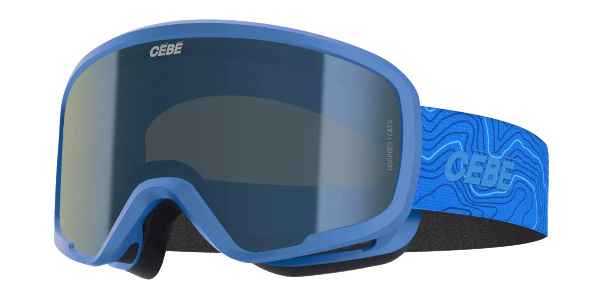 CÉBÉ HOOPOE2 blue/brown blue mirror dětské sjezdové brýle Cébé