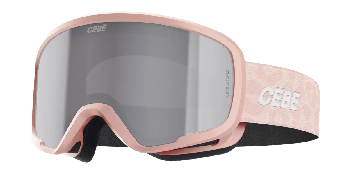 CÉBÉ HOOPOE2 coral/grey silver mirror dětské sjezdové brýle Cébé
