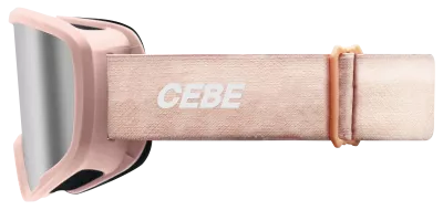 CÉBÉ HOOPOE2 coral/grey silver mirror dětské sjezdové brýle Cébé