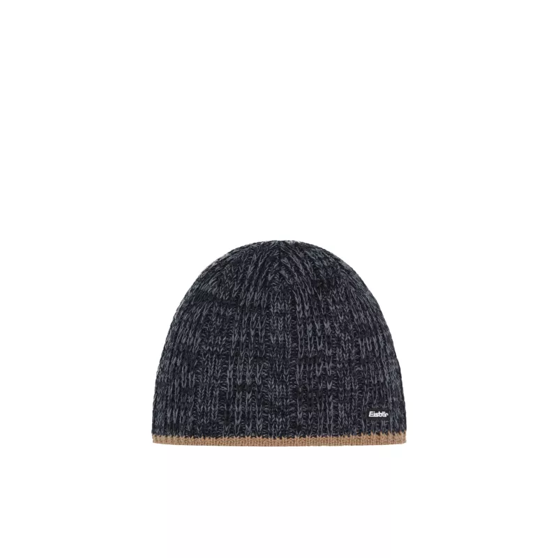 EISBÄR RENE MÜ XL cappuccino-schwarzmeliert čepice Eisbär