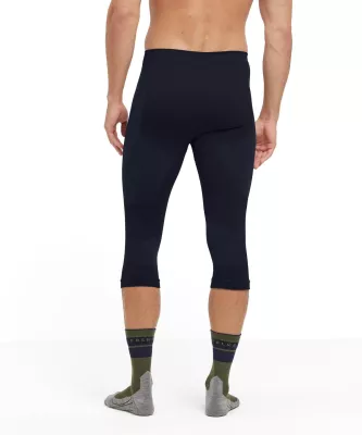 FALKE M 3/4 TIGHTS black pánské funkční spodky