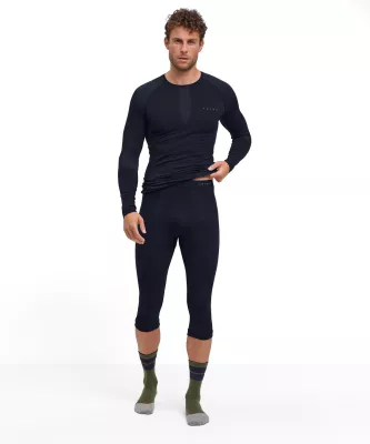 FALKE M 3/4 TIGHTS black pánské funkční spodky