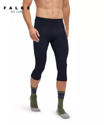 FALKE M 3/4 TIGHTS black pánské funkční spodky | M, L, XL, XXL