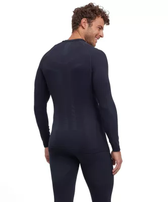 FALKE M LONG SLEEVE WARM black pánské funkční tričko