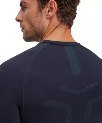 FALKE M LONG SLEEVE WARM black pánské funkční tričko
