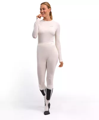 FALKE W TIGHTS WOOL-TECH off-white dámské funkční kalhoty