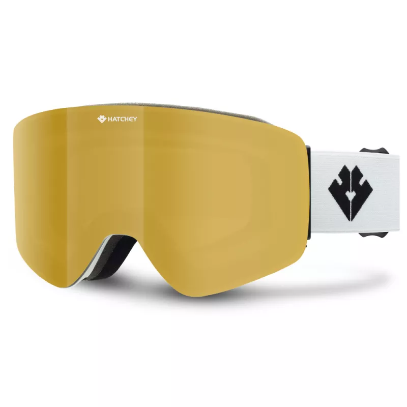 HATCHEY FENIX sjezdové brýle white/full revo gold