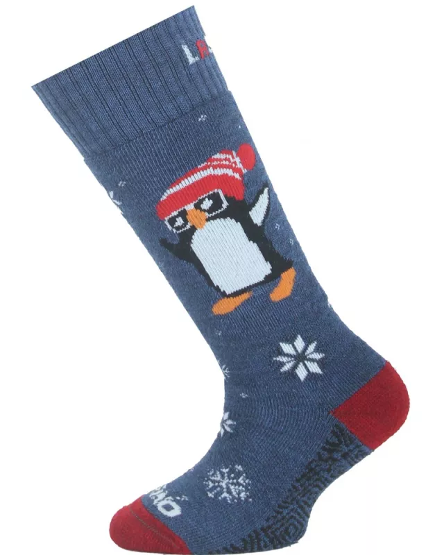 LASTING SJT modré dětské lyžařské ponožky