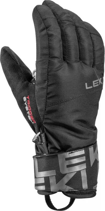 LEKI AIR SWTCH 3D Junior black-graphite juniorské lyžařské rukavice
