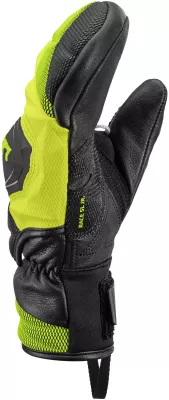 LEKI WCR VENOM 3D Junior Mitt black-ice lemon dětské lyžařské rukavice